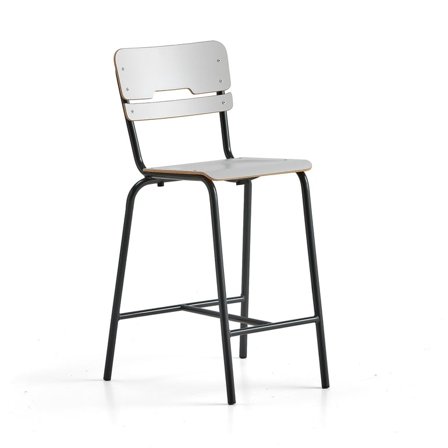 Classroom chair SCIENTIA, H 650 mm, anthracite/grey