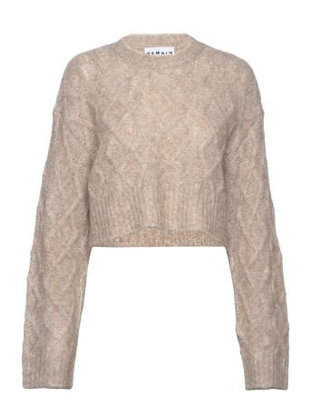 Knit Melange Sweater Beige REMAIN Birger Christensen