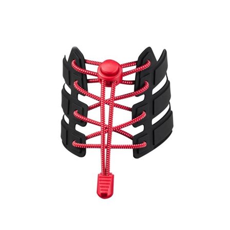 Elastiske Skolisser med Snøring – 110 cm, Rød for Voksne og Barn