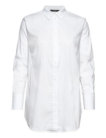 Blouses Woven Langærmet Skjorte Hvid Esprit Collection