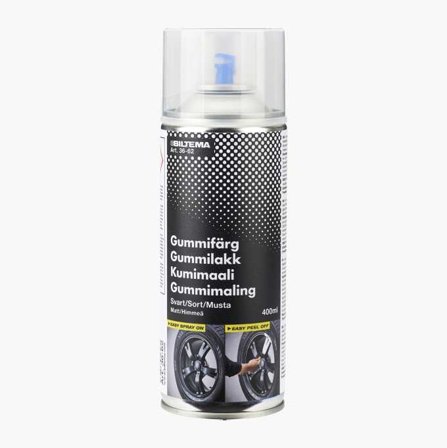 Gummifärg mattvit 400 ml - Biltema