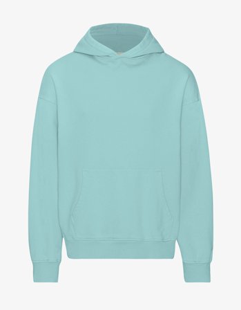 Organic Oversized Hood - Teal Blue - L