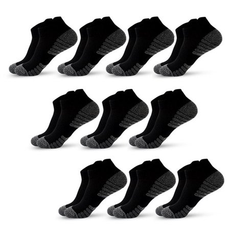 Nilkkasukat 38-45 10-pack - Svart