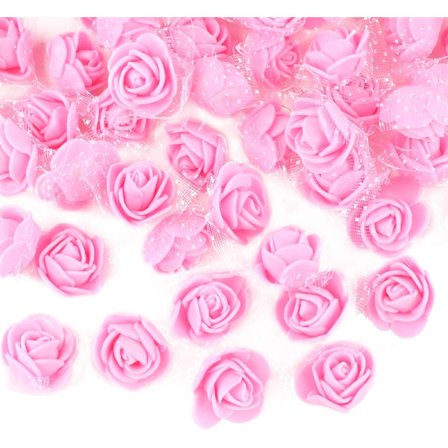 200 st konstgjorda rosor blomhuvuden PE skum konstgjorda blommor Ar