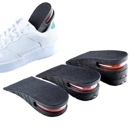 3-paketti Get Longer Sole - Korotettu pituus jopa 6 cm Musta