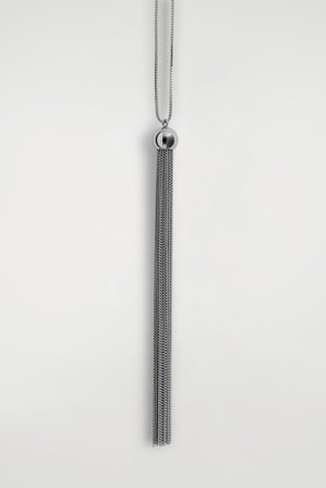 Women's Collar Con Colgante De Flecos De Cadena in Plateado