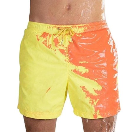 Magical Change Color Beach Shorts Herr Badbyxor Badkläder Snabbtorkat bad