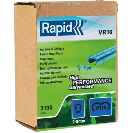 Rapid VR16 Ringklammer silver 3190-pack, Infästning