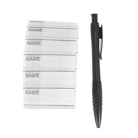 200 stk. Klesmerker Selvklebende Navnelapper Stryke Navnelapper Klesvevde Navnelapper Banmo