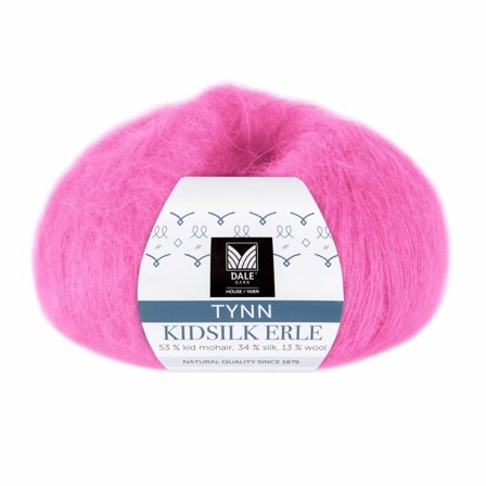 Dale Garn Tynn Kidsilk Erle Fuksia 4056, 25g