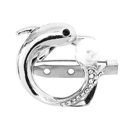 Kläder Wrap Hållare Metall Spänne Ring Scarf Spänne Siden Scarf Hållare Clamp