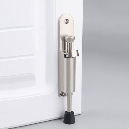 1 stycke Dörrstopp i silverfärgat rostfritt stål, justerbar