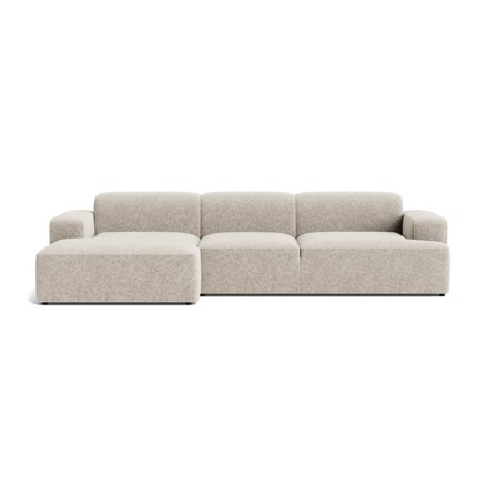 Madrid XL chaiselong sofa, venstrevendt - Genesis Grå/Beige - 317x101x75 - Sofa, chaiselong