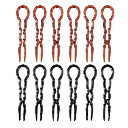 12 stk. Spiral Hårnåle Franske Bølgede Hårklemmer til Kvinder