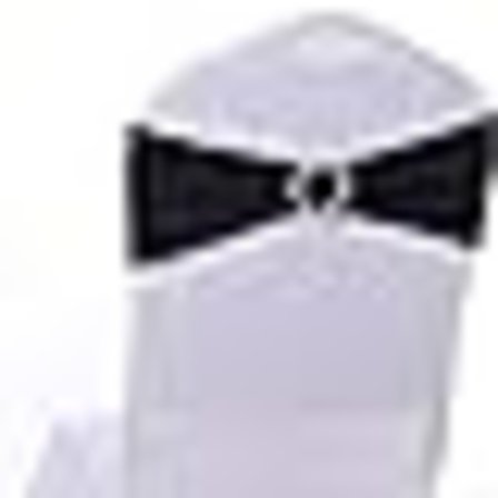 25 kpl Spandex-tuolisuojia häätuolien koristeluun - Musta