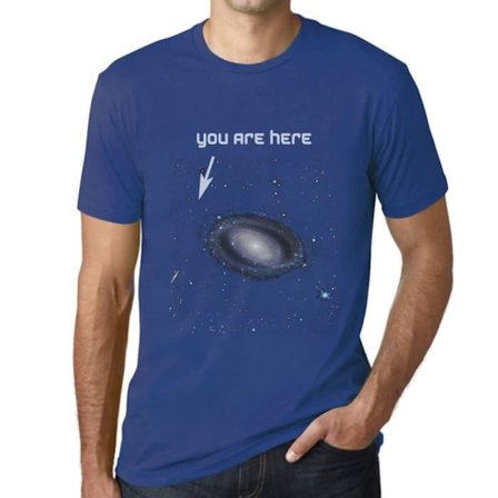 T-shirt herr You Are Here: Universe Galaxy Astronomy – You Are Here Universe Galaxy Astronomy – Vintage T-shirt