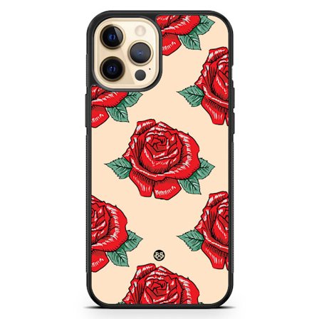 Bjornberry Hårdskal iPhone 12 Pro Max - Rosor Mönster