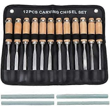 Puunveistos käsikahvasarja, puuntyöstötalttasarja 12 in 1