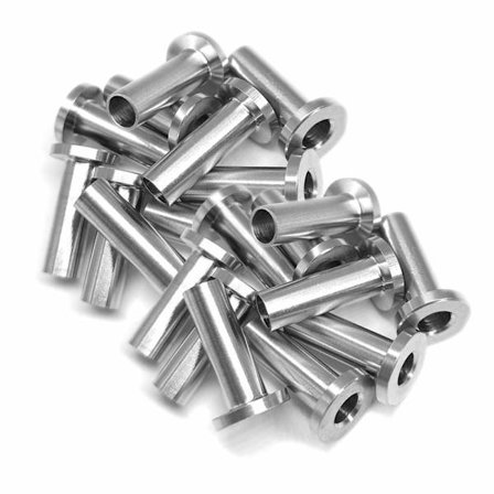 Beskyttelseshylstre i rustfrit stål til kabelgelænder 1/8 tommer 5/3