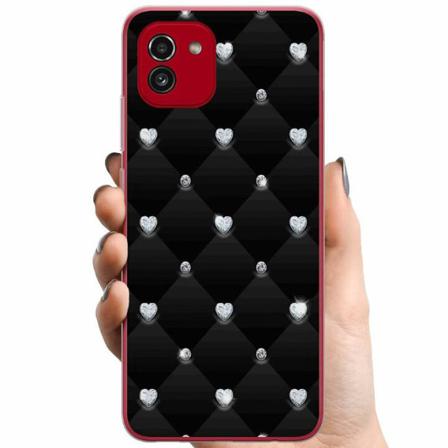 Samsung Galaxy A03 Tpu Mobilskal Diamant Hjärta