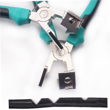 V-muotoiset kumikaistaleikkaimet 90 asteen nauhan reunan kulmaleikkaimet pihdit viipalointityökalu, korjaustyökalu