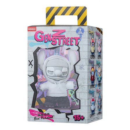 MINISO Disney Stitch GenZ Street Series Vinyl Plush Pendant Blind Box