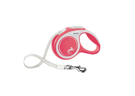 Flexi - Rullebånd New Comfort Tape, 3m, XS, maks 12 kg, Rød - Hund - Halsbånd - ZOO.no