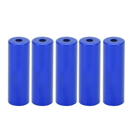 Alumiiniseoksesta valmistettu holkki 4 mm:n vaijerin kuoren suojuksiin, lisävarusteet, sininen