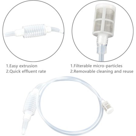 Vinflaskeoverførselsrør 2 stk. Plast Vinfilter Fint Sil