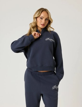 Björn Borg Alice Stenlöf Halfzip Sweatshirt - Black - XXL