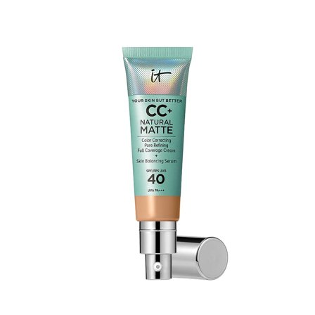 IT Cosmetics CC+ Cream Natural Matte Foundation for Oily Skin with SPF 40 Neutral Tan, Makeup, Ansigt, Foundation
