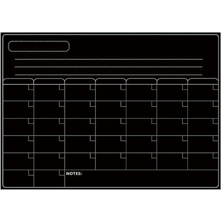 Hvit tavle, magnetisk tørrslett tavlekalender Hvit tavle Kjøleskap Klistremerker Kjøkken Kjøleskap Hvit tavle for Ukentlig Månedlig Planlegger Daglig 