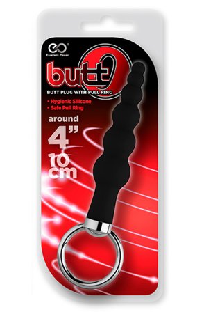 Kjøp NMC Butt O Butt Plug Black 10 cm - Analplugg med draring | God pris