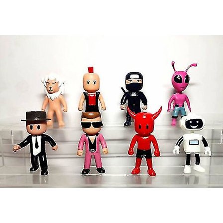 Stumble Guys Figurleksak Stumble Guys Figura Anime Actionfigurer Set för pojkar Pvc-modellsamling Leksaker Barn