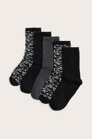 Kappahl | Strumpor 5-pack | Svart