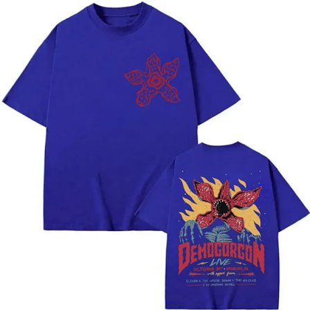 Eddie Munson The Demogorgon T-shirt Kannibalblomma Monster Grafiska T-shirts Herr Dam Kläder Gotisk Mode Vintage T-shirts