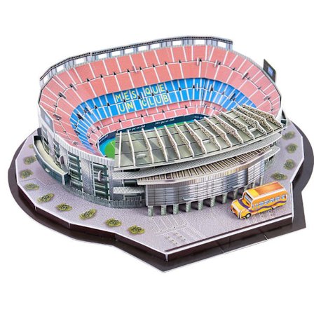 3D jalkapallostadionin palapelilelu DIY-rakennusmallirakennussarjat (Camp Nou, Espanja)