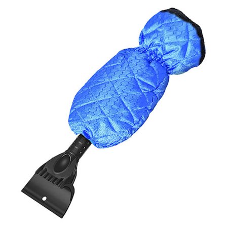 Teleskopisk isskrapa bilfönster varm hållbar snöskrapa spade isborttagning för snö is avfrostning blå