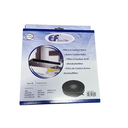 Eurofilter Type 28 Kulfilter 240mm til AEG / Electrolux / Ikea