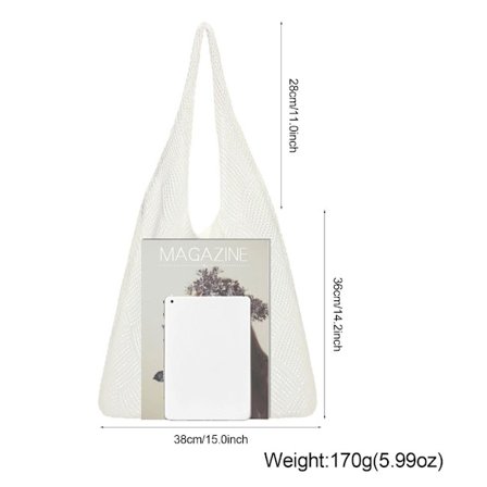 Skuldertasker Hæklet taske BEIGE