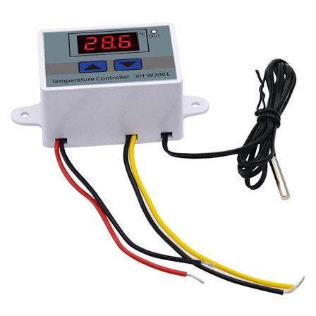 LED-lämpötilan säädinmoduuli XH-W3001 termostaattikytkin 1 vedenpitävällä anturilla