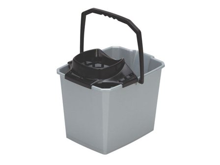 NORDEX Hink med urvridare och plasthandtag, grå, 14l - Lyreco - Städ och hygien - Städredskap - Hinkar och tillbehör