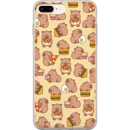 Kompatibelt Mobilskal till Apple Apple iPhone 7 Plus Kawaii capybara mobilskal med flera söta figurer