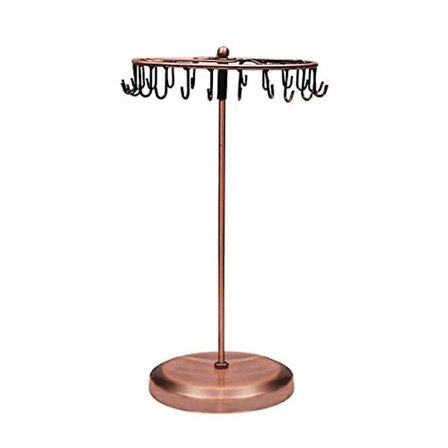 23 kroker roterende halskjede display holder anheng armbånd smykker stativ stativ