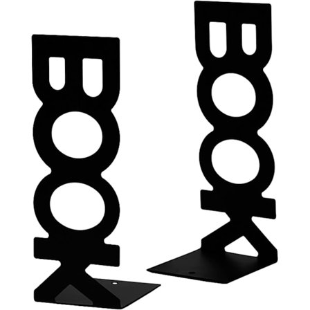 Bogstøtte, 2 metalbogstøtter Bogstøtter Bogreoler til kontor