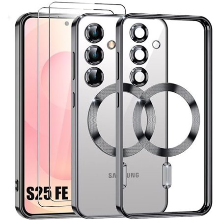 Skyddsfodral - BOOLING - för Samsung Galaxy S25 FE - Stötabsorberande - Helkameraskydd - med 2 Härdat Glas