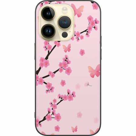 Apple Iphone 14 Pro Svart Skal Blommor