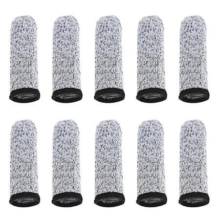 10 stk Skjærebestandige Fingerhylser Finger Tommelfingerhylser Beskyttelsesfingerhylser