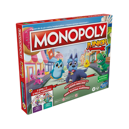 HASBRO GAMES Monopol Junior 2 spel i 1 & pussel Unisex ONESIZE
