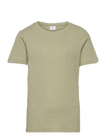 Top S S Basic Rib Solid Green Lindex